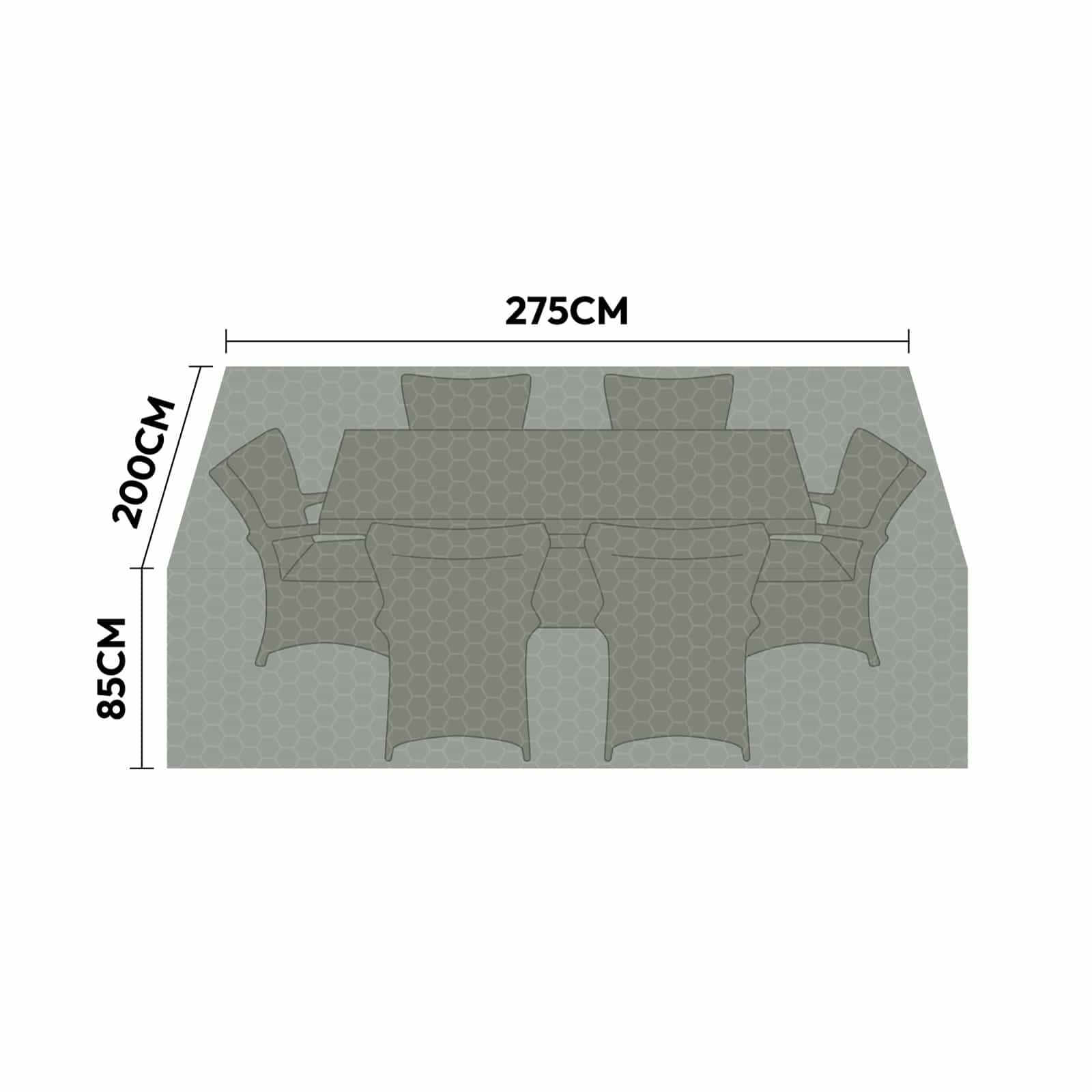 Protex - 6 Seat Rectangular Dining Set Cover
