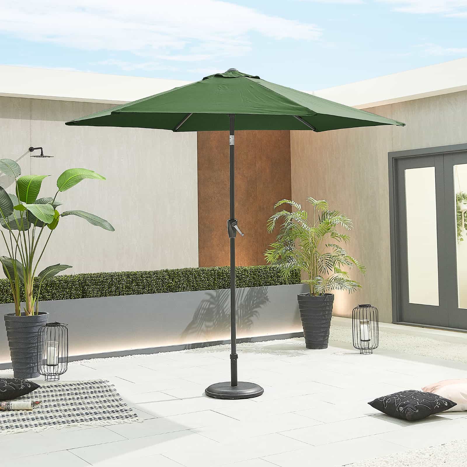 Nova - Lyra Aluminium Parasol - 2.7m Round - Green